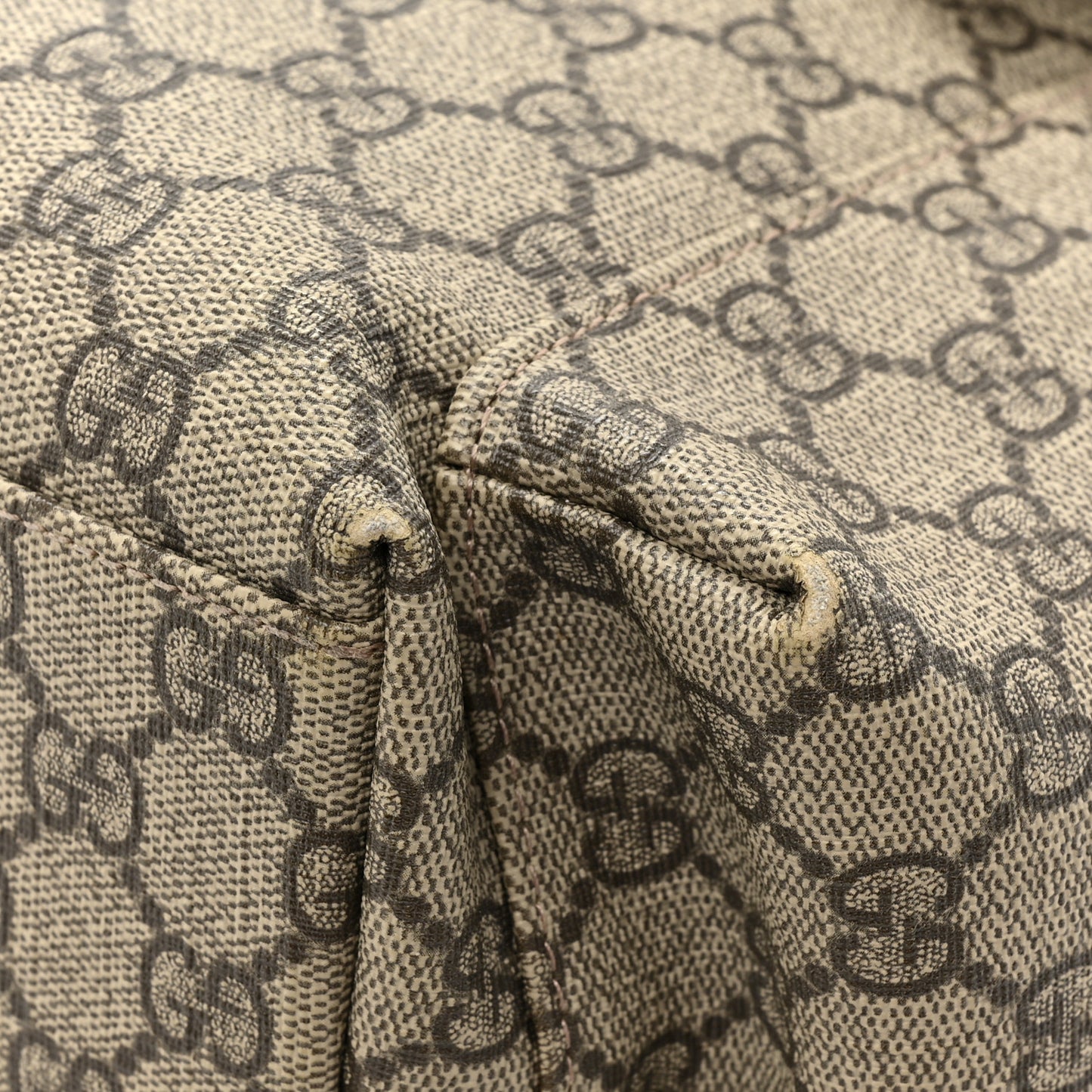 GG Plus Monogram Messenger Diaper Bag Dark Brown