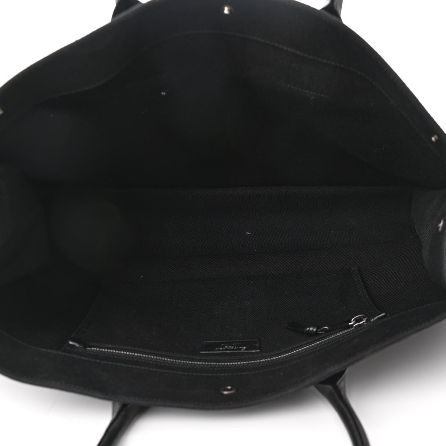 Saint Laurent Linen Calfskin Rive Gauche Tote Black 5 of 9