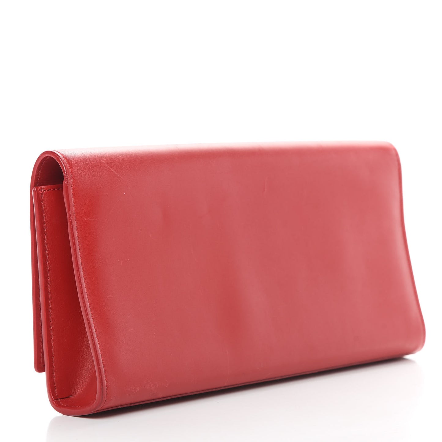 Calfskin Classic Monogram Cassandre Clutch Rouge Orient