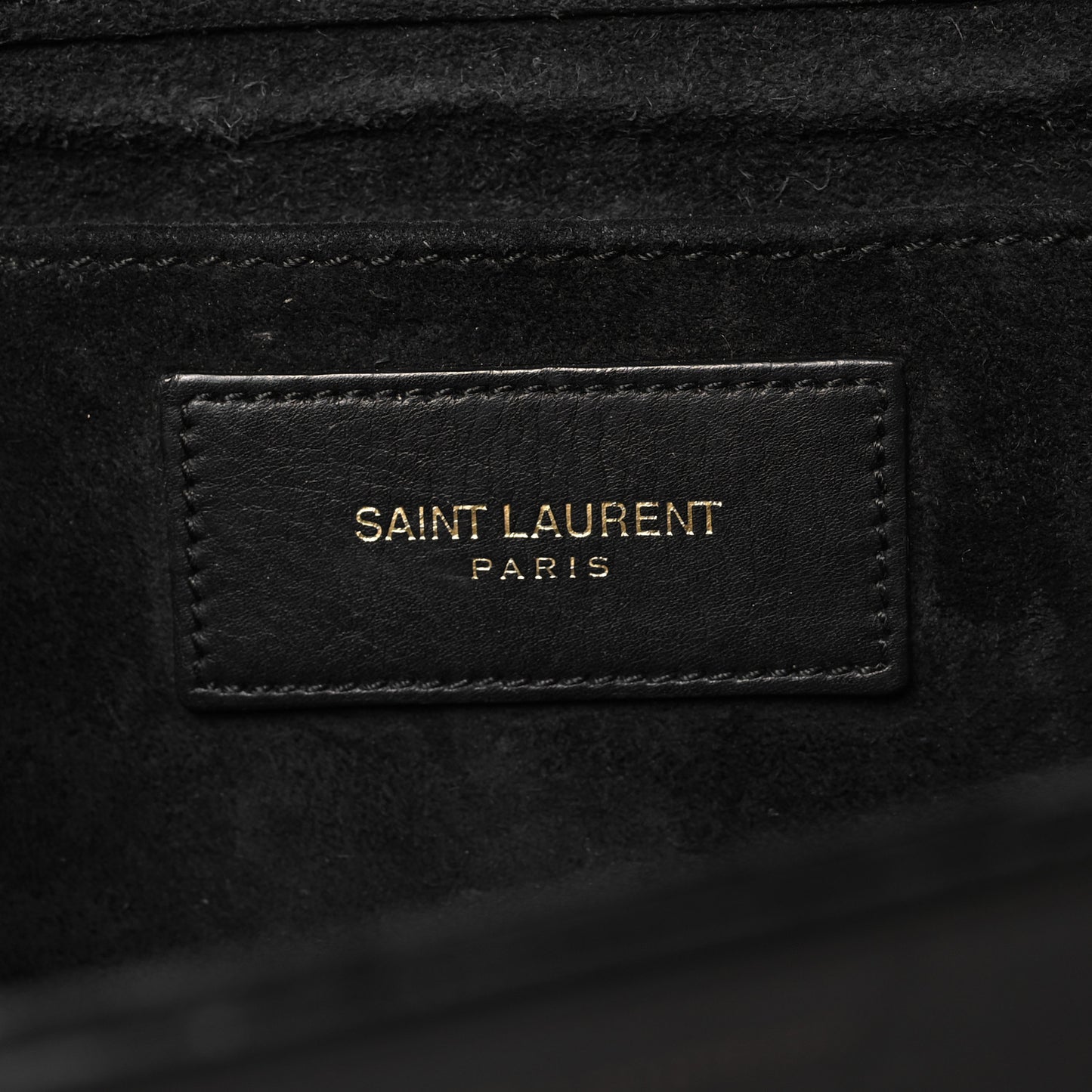 Calfskin Classic Y Ligne Clutch Black