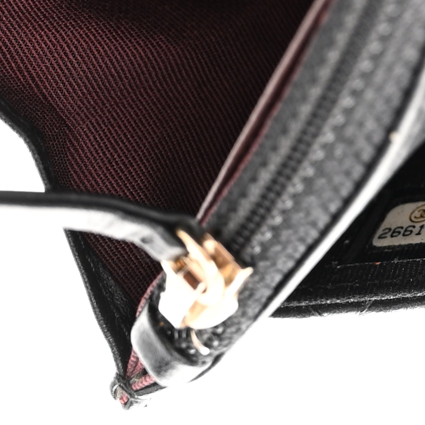 Aged Calfskin Quilted Reissue Wallet On Chain WOC Black