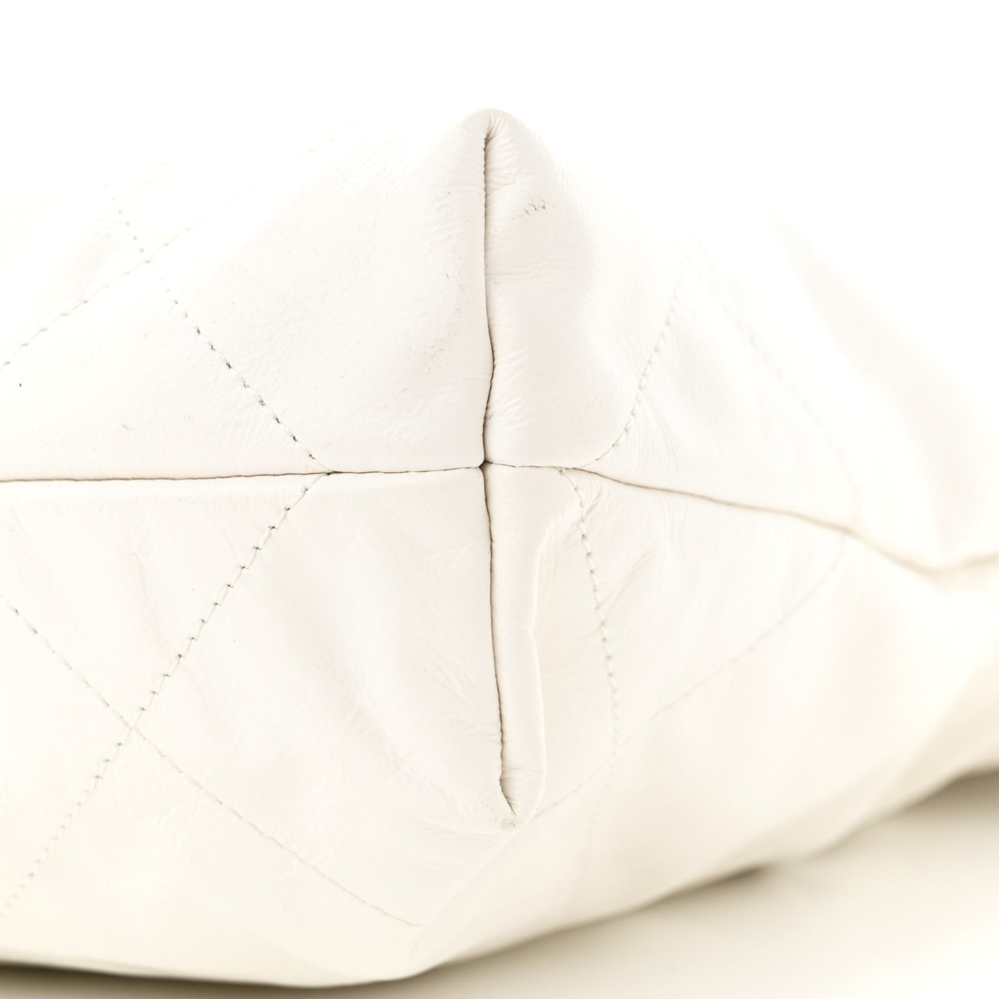 Calfskin Quilted Small Chanel 22 White