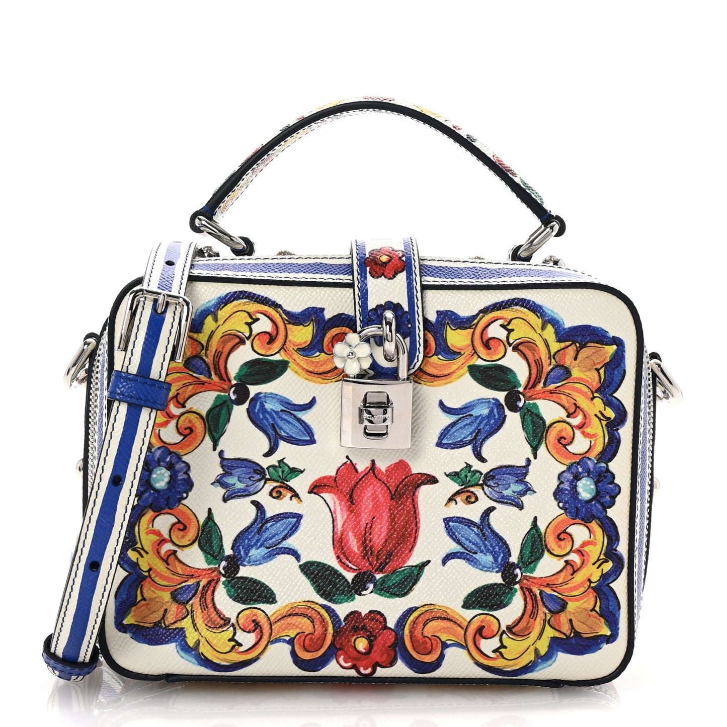 Dauphine Majolica Printed Box Bag Multicolor