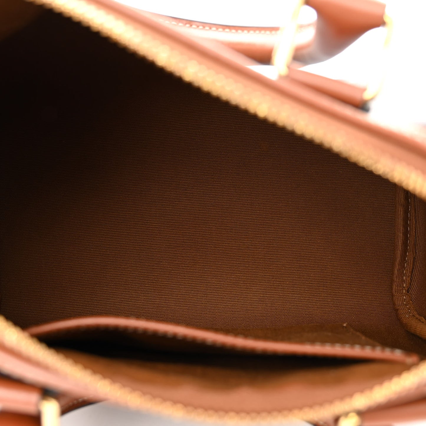 Triomphe Canvas Calfskin Small Boston Bag Tan