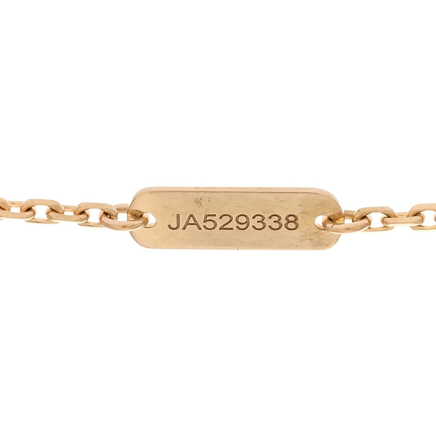 18K Yellow Gold Diamond Vintage Alhambra Pendant Necklace