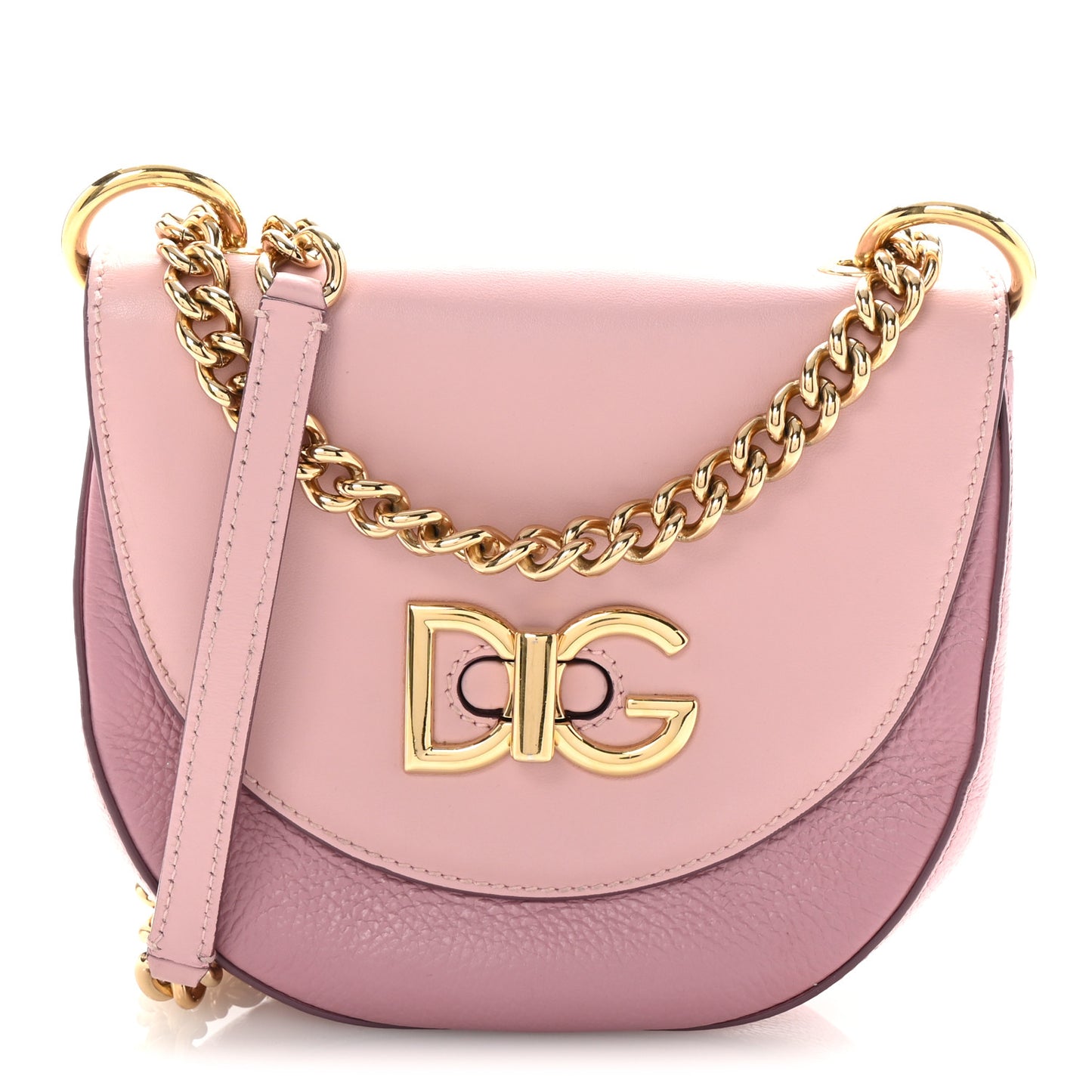 Calfskin Media Wifi Shoulder Bag Pink
