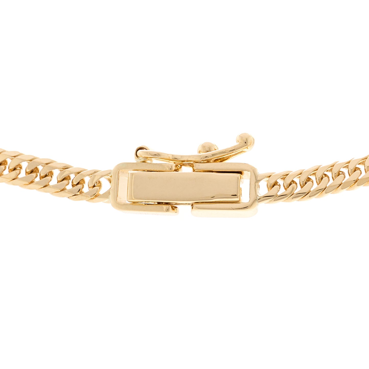 18K Yellow Gold Curb Chain Necklace 17.75"