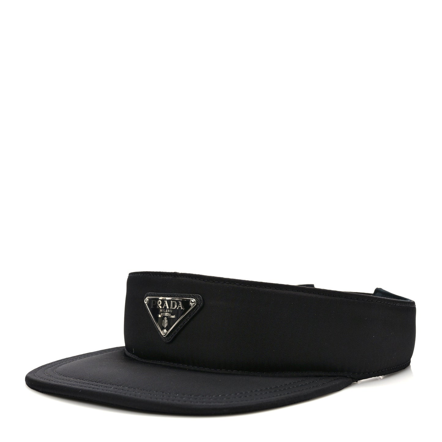 Re-Nylon Metal Triangle Logo Mens Visor L Black