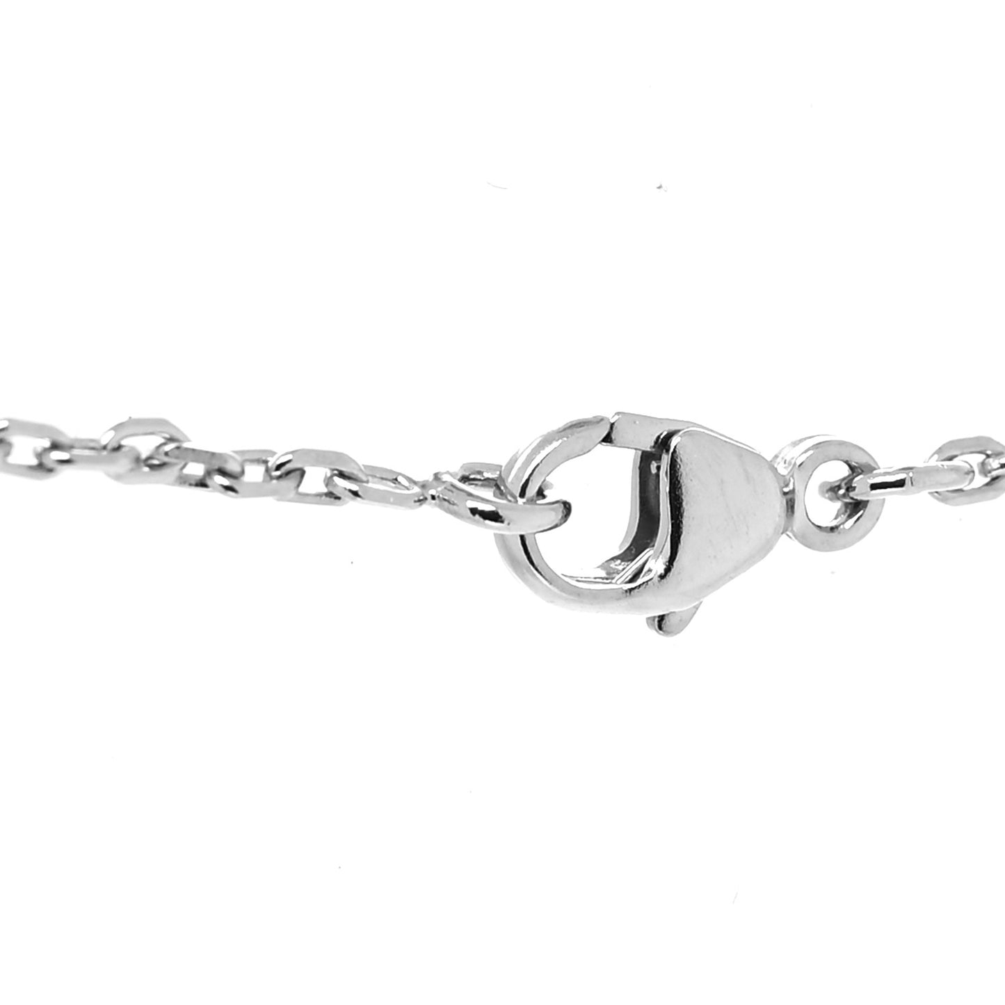 Lacquered Palladium Mini Pop H Pendant Necklace Black