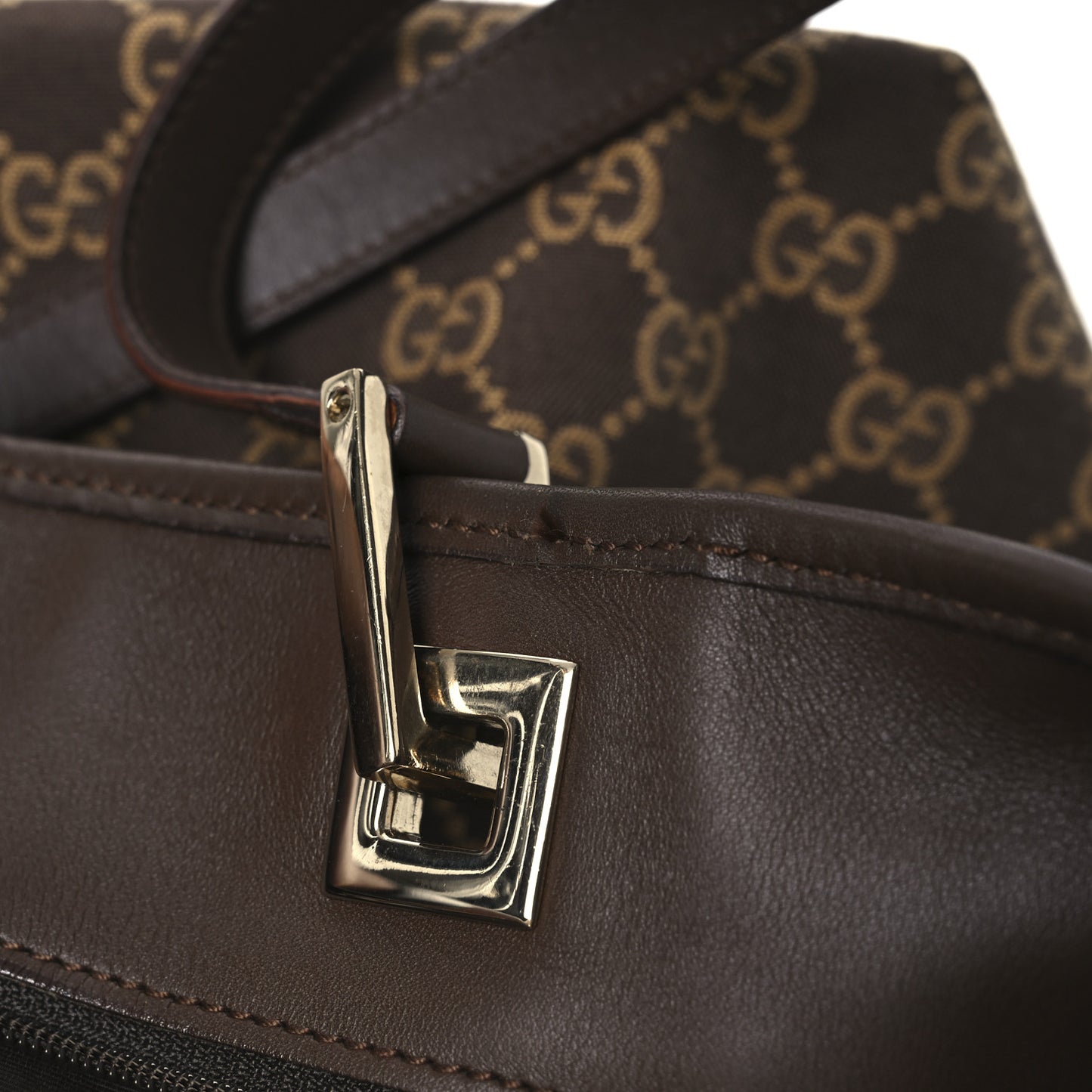 Monogram Small Bucket Tote Brown