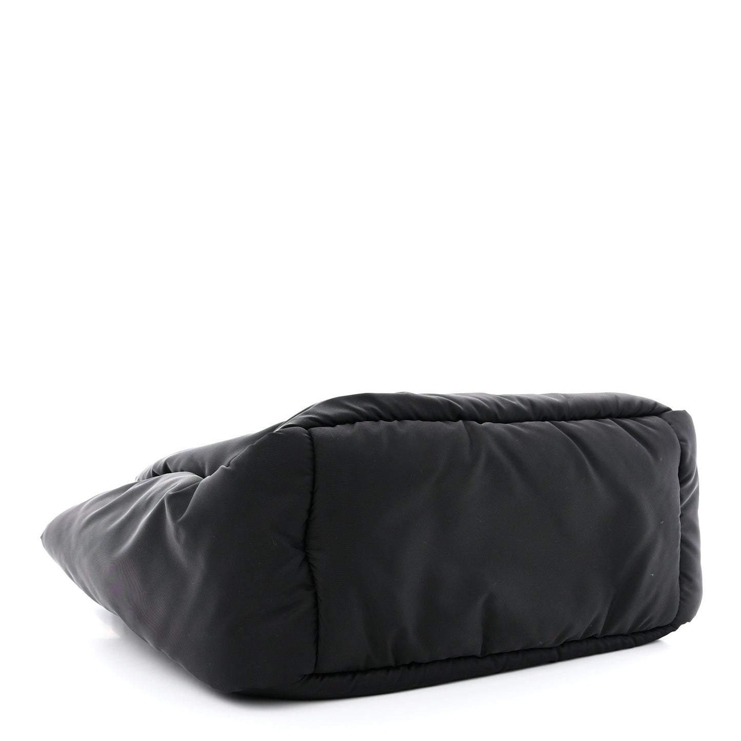 Re-Nylon Padded Large Tote Black