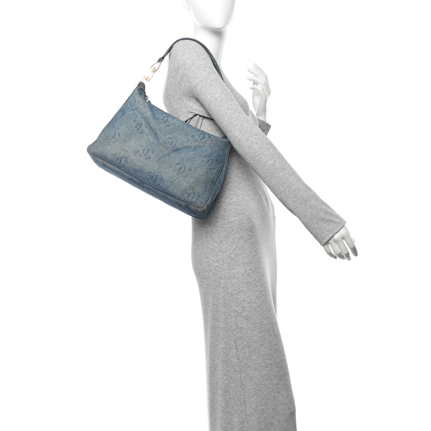 Denim CC Small Hobo Light Blue