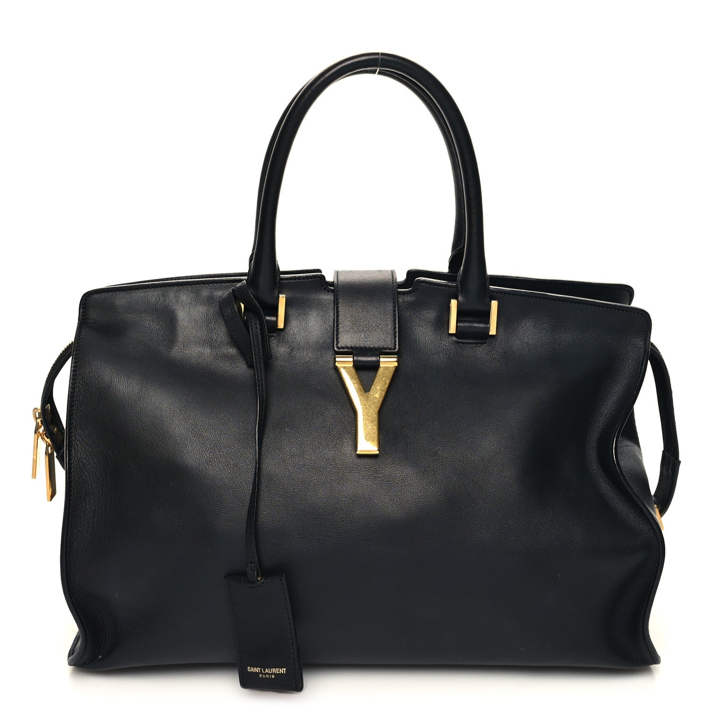 Calfskin Medium Classic Y Cabas Black