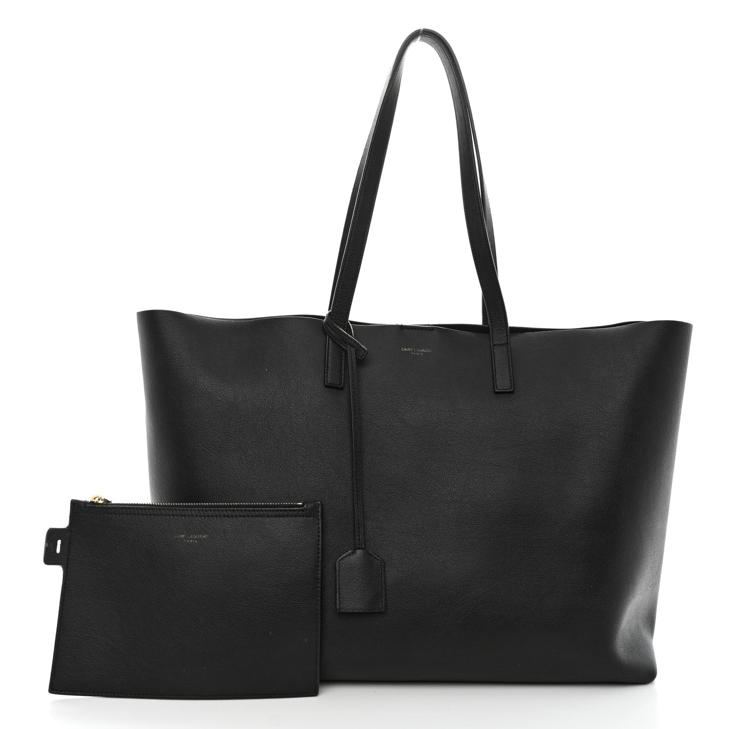 Saint Laurent Calfskin Large Shopping Tote Black 2 of 11