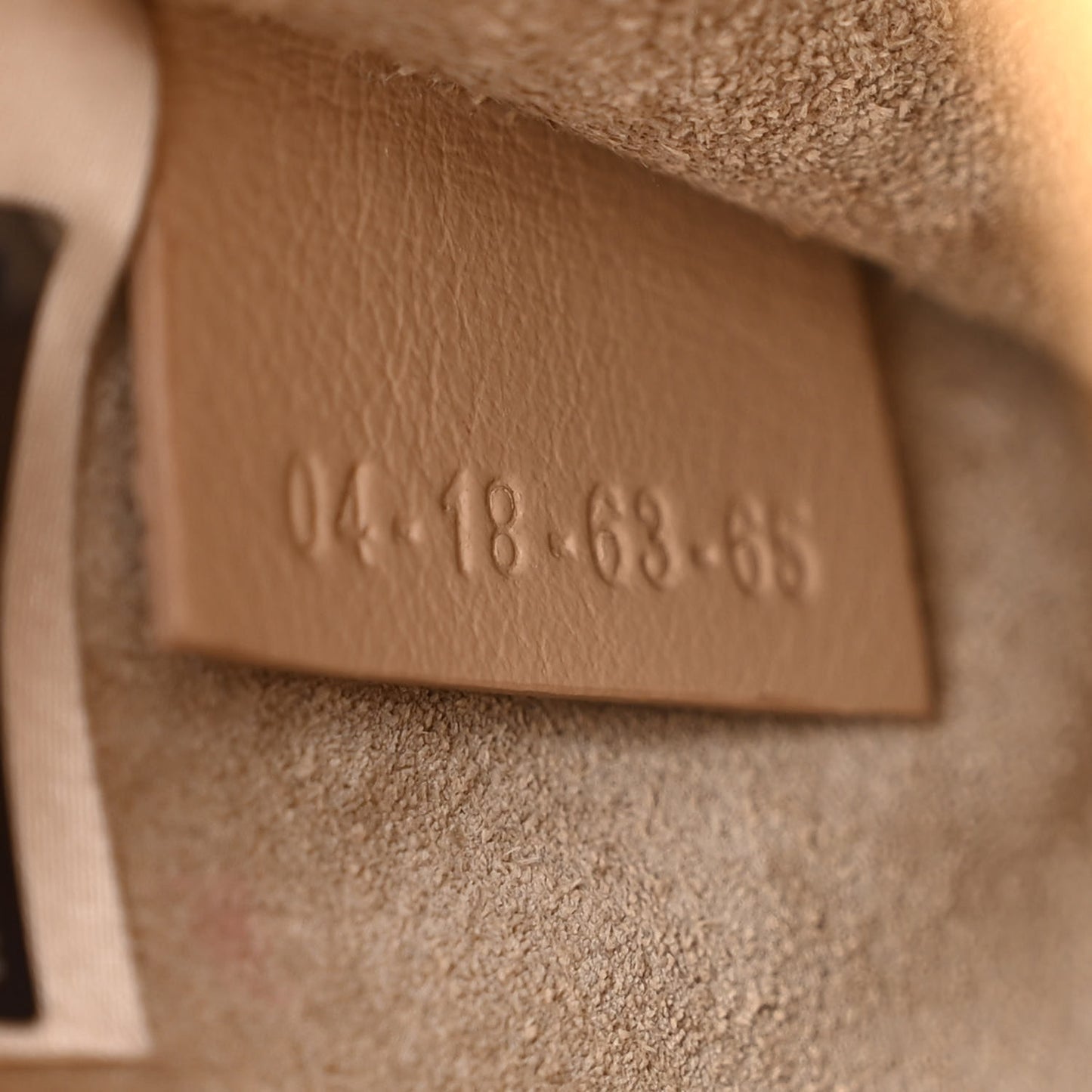Calfskin Suede Small Nile Bracelet Bag Bleached Brown