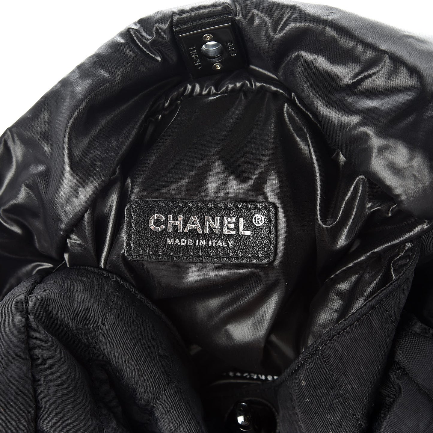 Nylon Drawstring Backpack Black