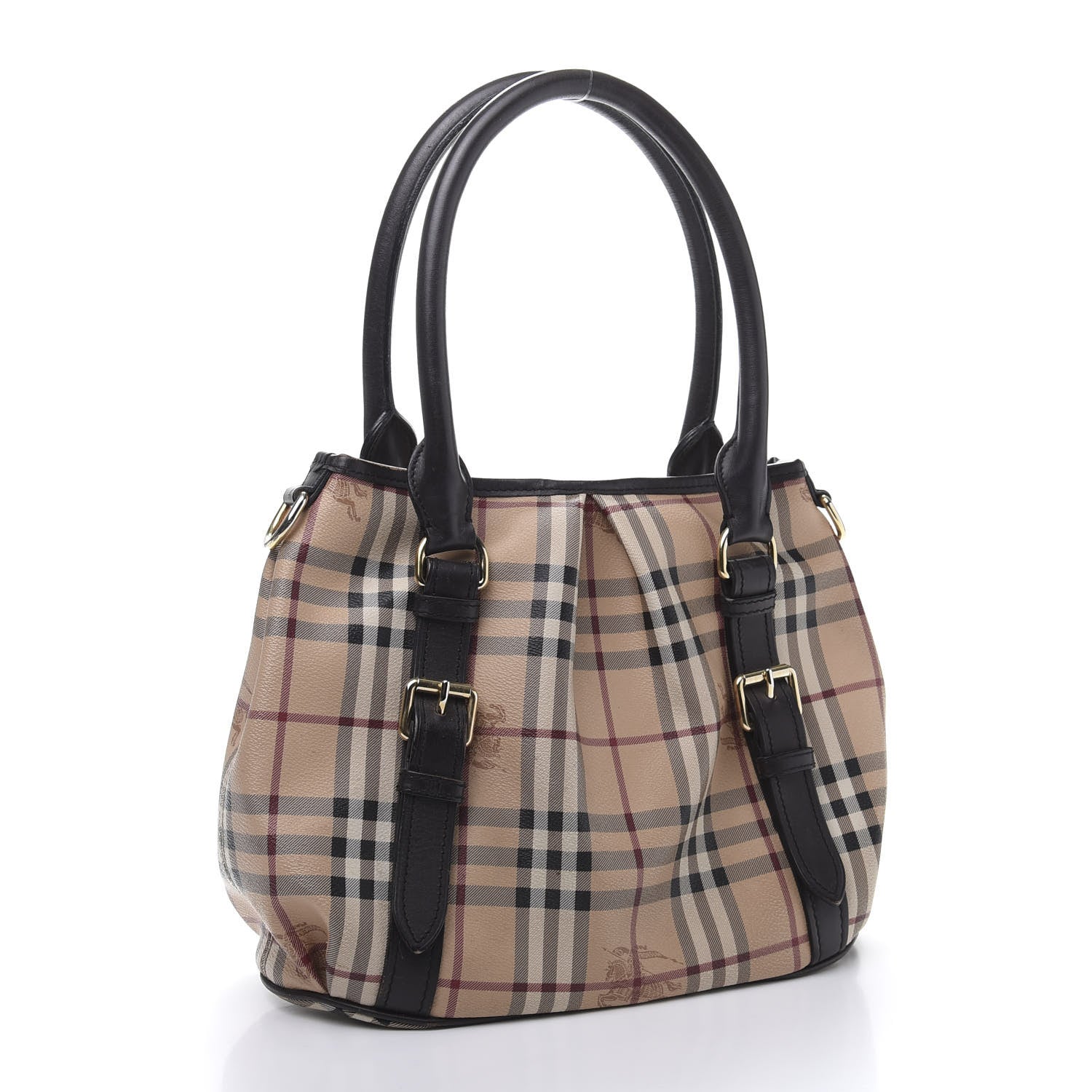 Burberry Haymarket Check Small Northfield Tote Chocolate 3 of 22