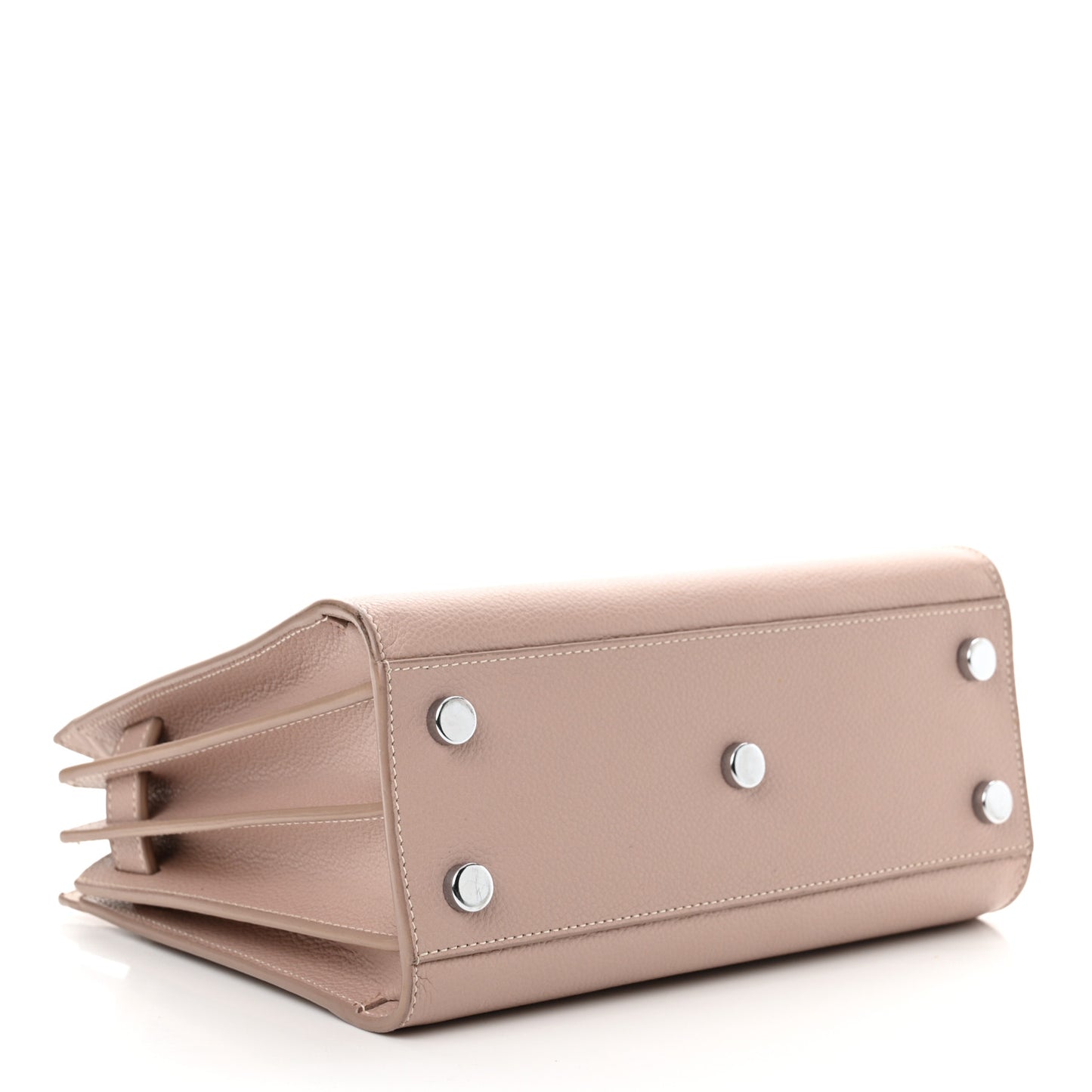 Grained Calfskin Nano Sac De Jour Antique Rose