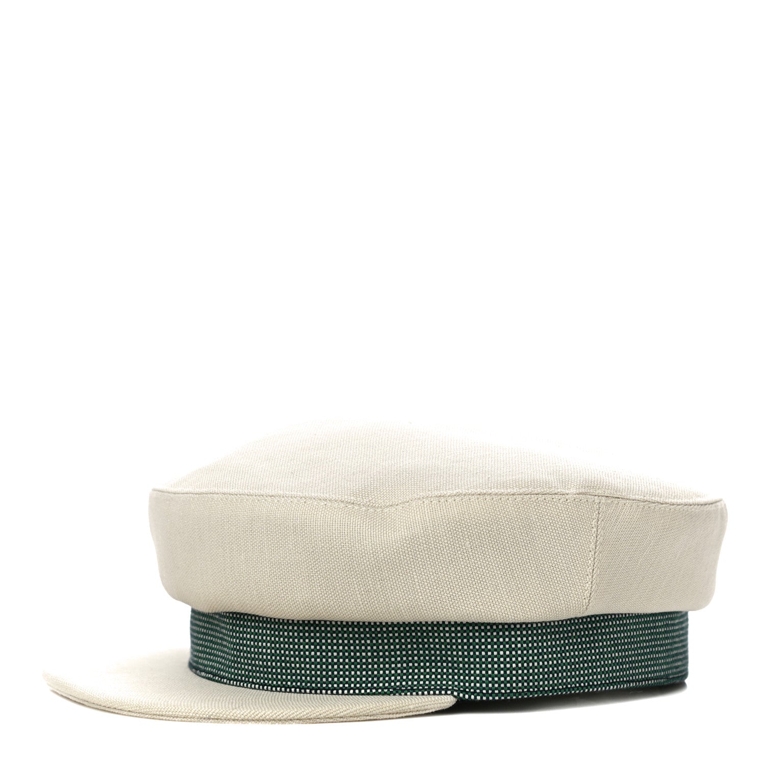 Hermes Cotton Hemp Cavale Pop Cap 57 Ecru Marine 1 of 8