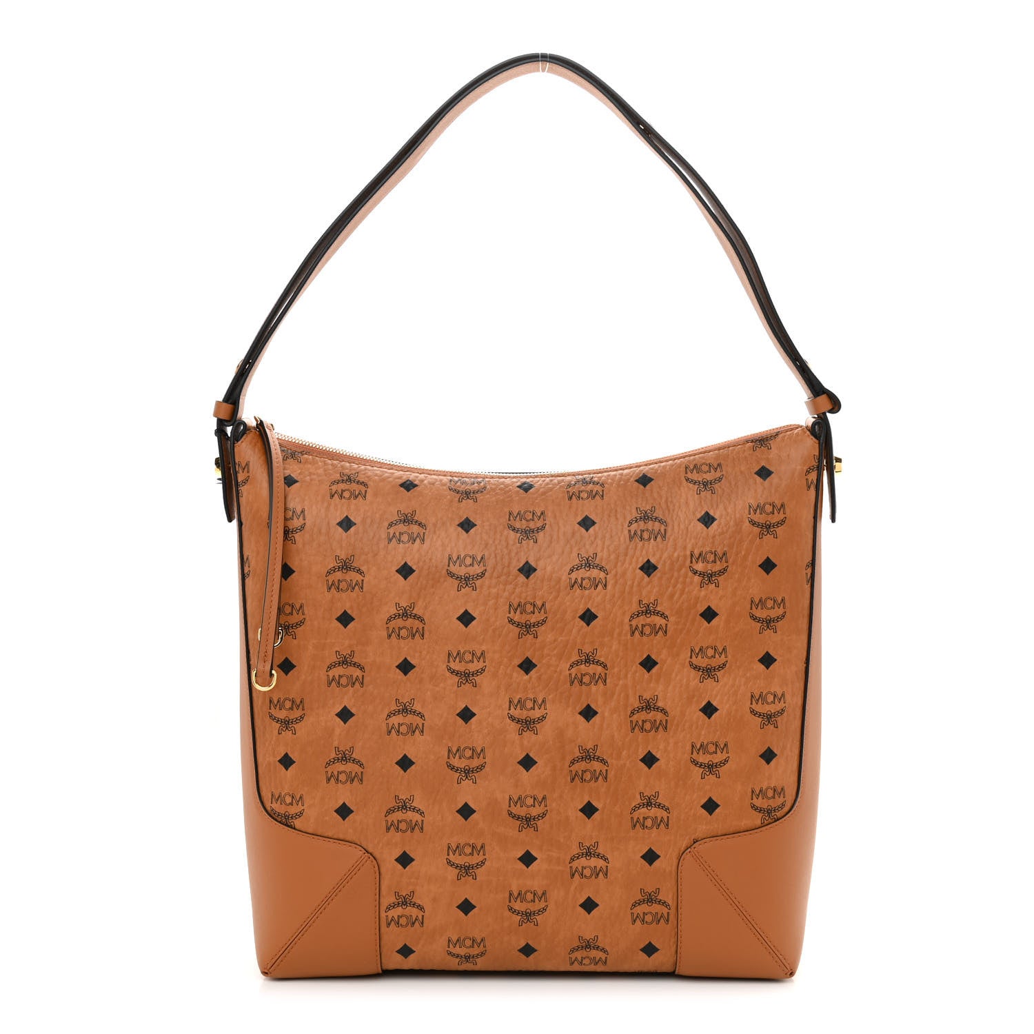 バッグ MCM MCM Visetos Large Klara Hobo Cognac 1161425 – FASHIONPHILE