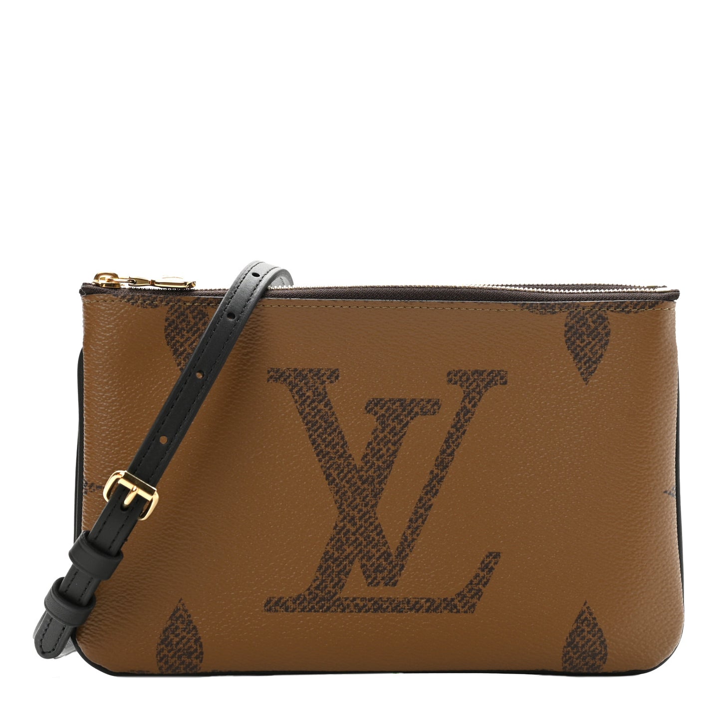 Reverse Monogram Giant Double Zip Pochette