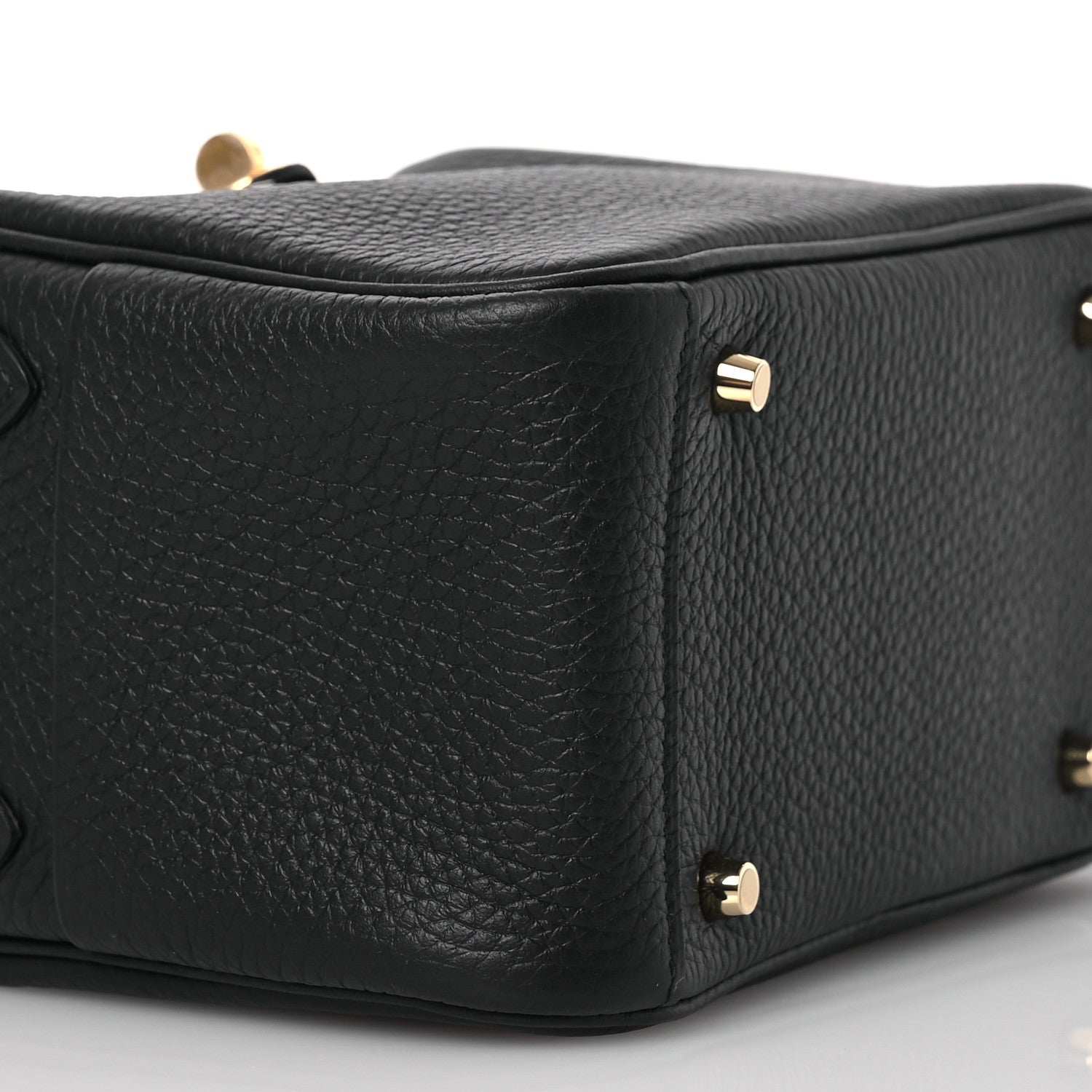 Hermes Taurillon Clemence Mini Lindy 20 Black 9 of 13