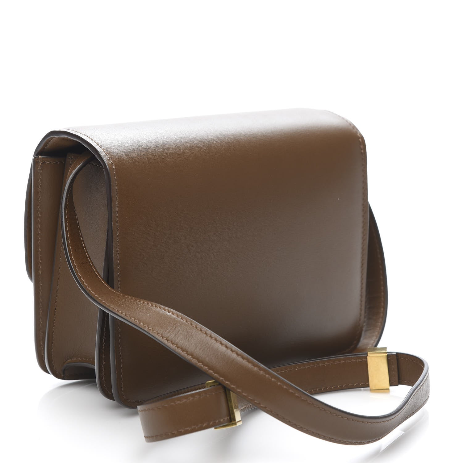 Celine Smooth Calfskin Small Classic Box Flap Bag Camel 4 of 10