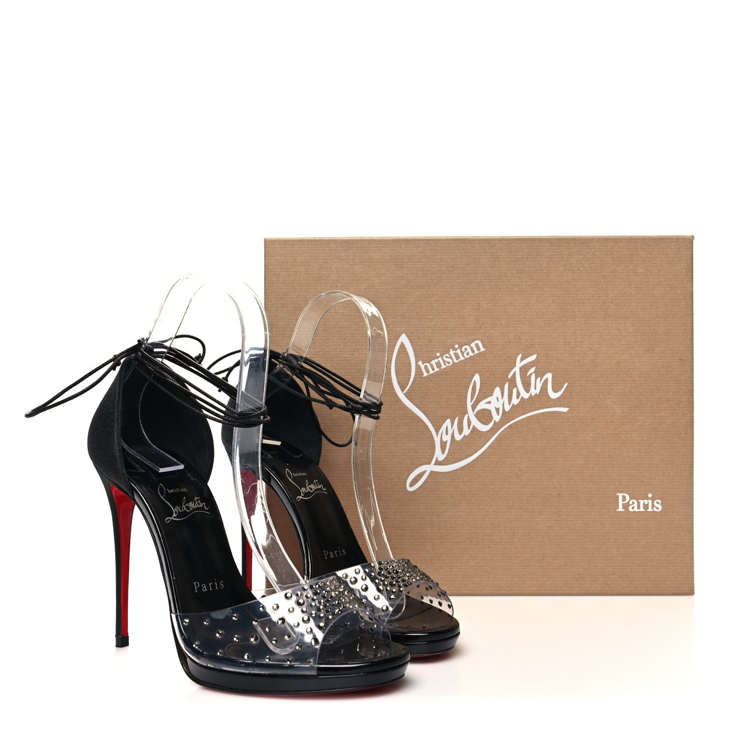 Christian Louboutin PVC Degratina Frou 120 Pumps 37.5 Black 10 of 10