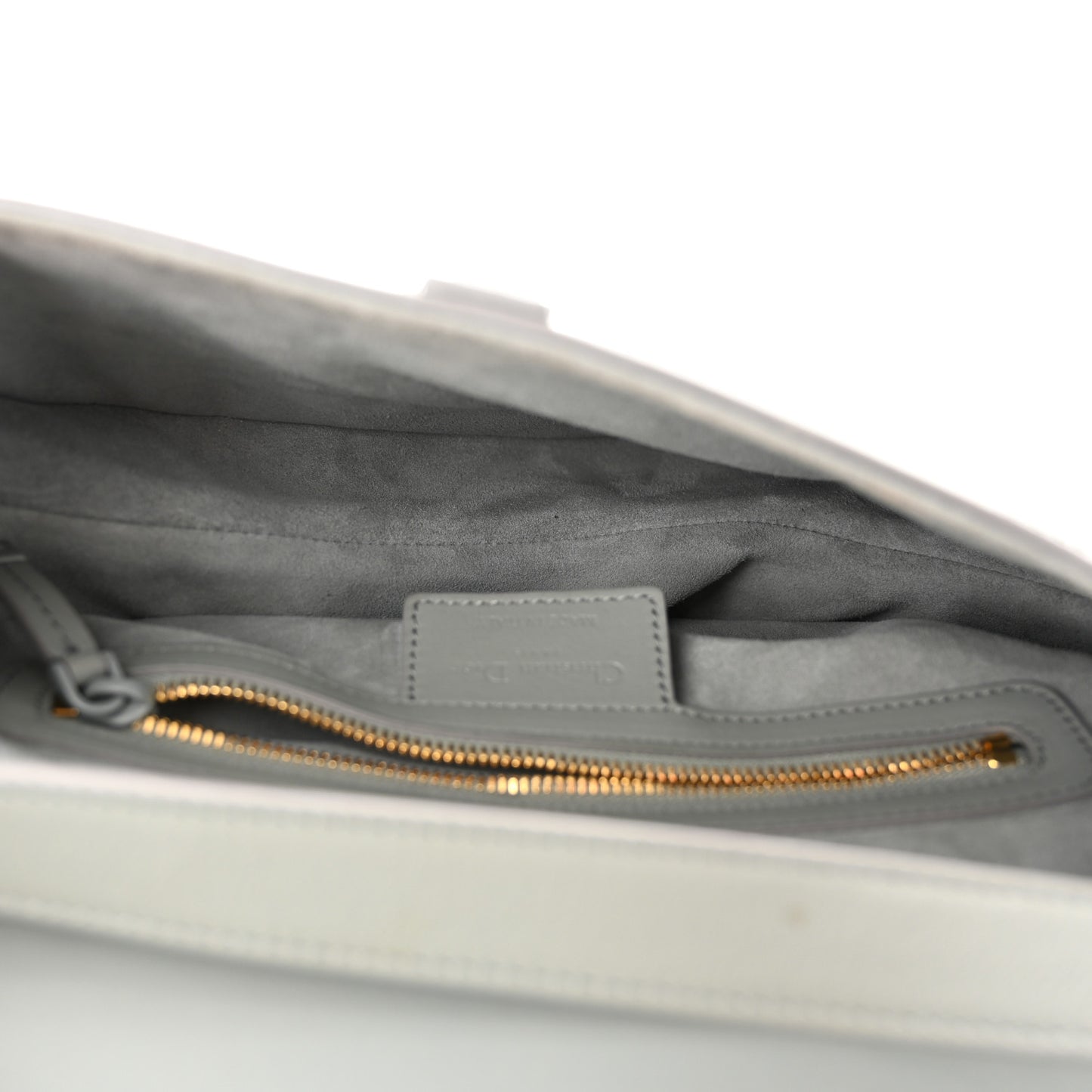 Ultra Matte Calfskin Saddle Bag Grey