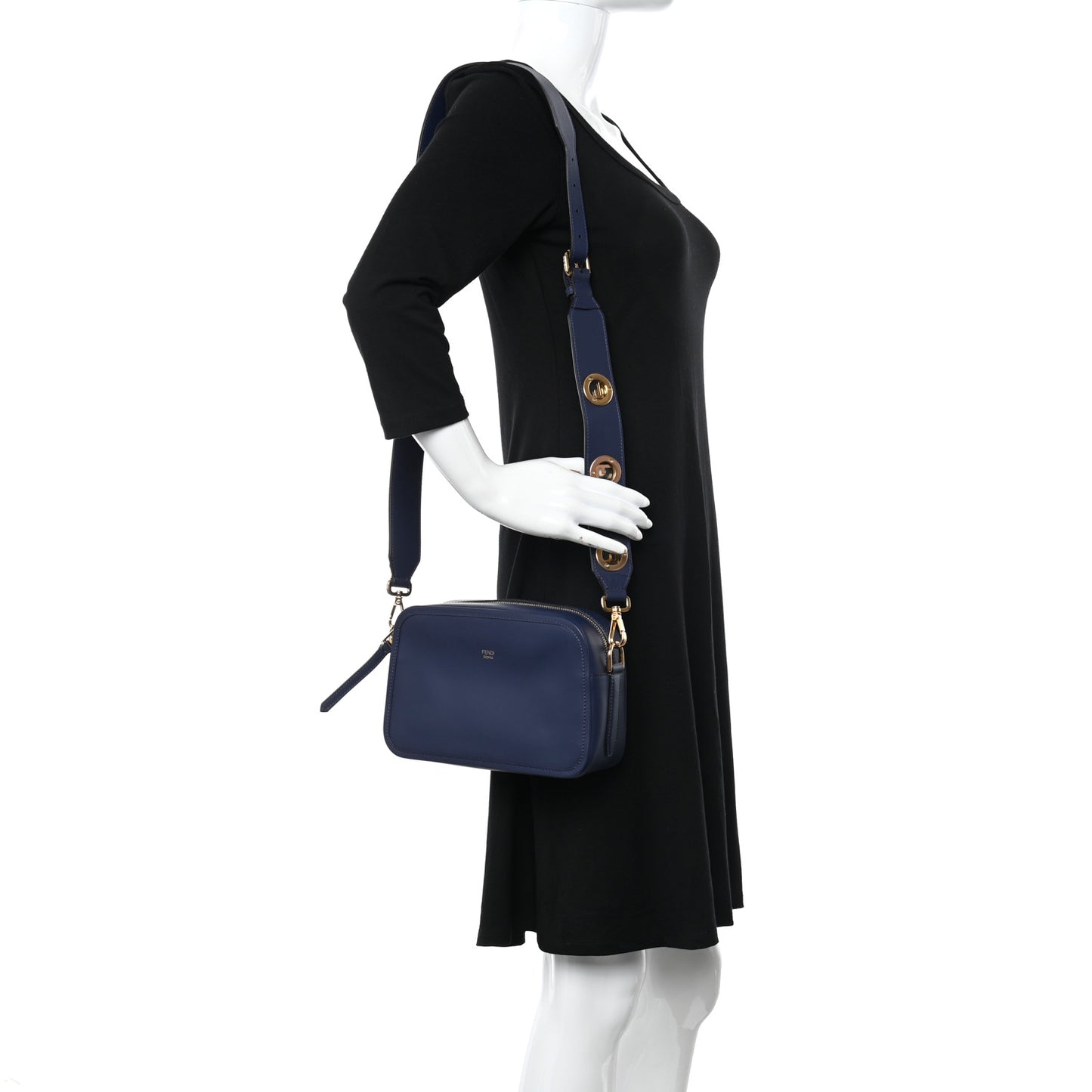 Vitello Century F is Fendi Camera Case Blueberry