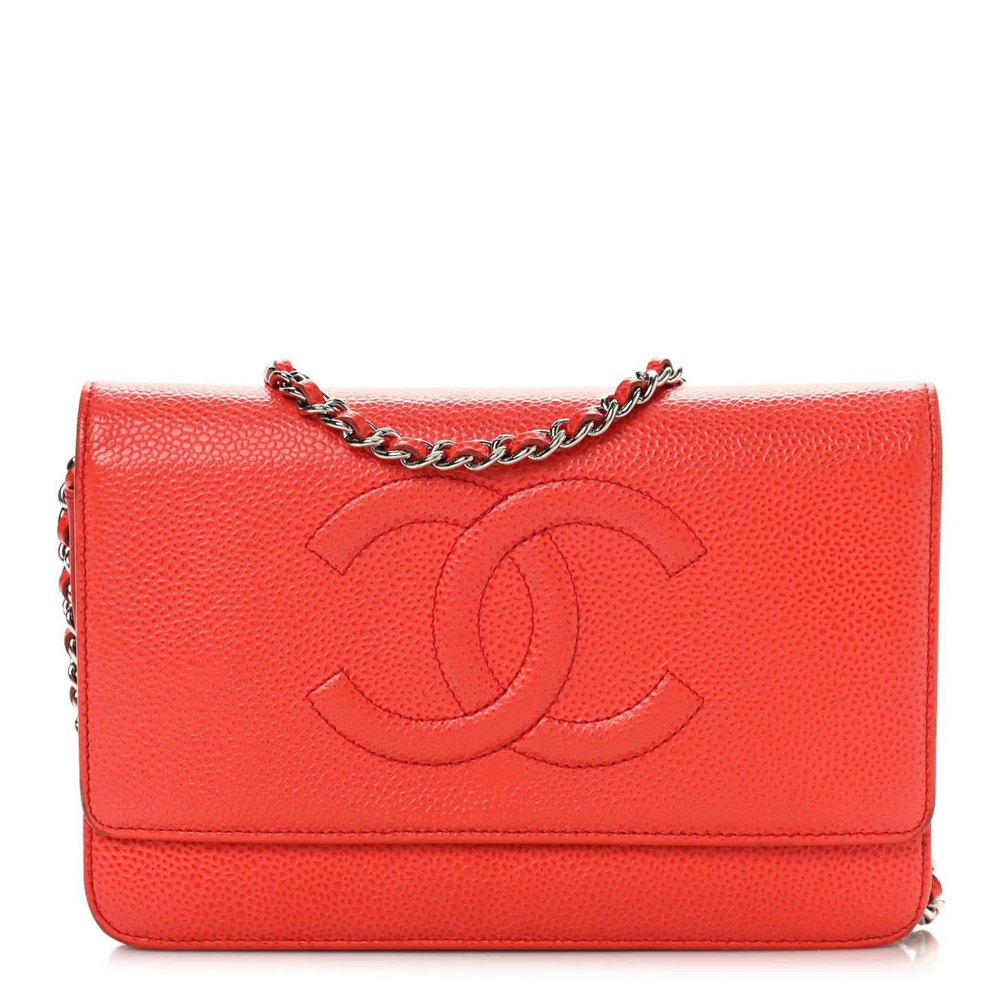 Caviar Timeless CC Wallet on Chain WOC Red
