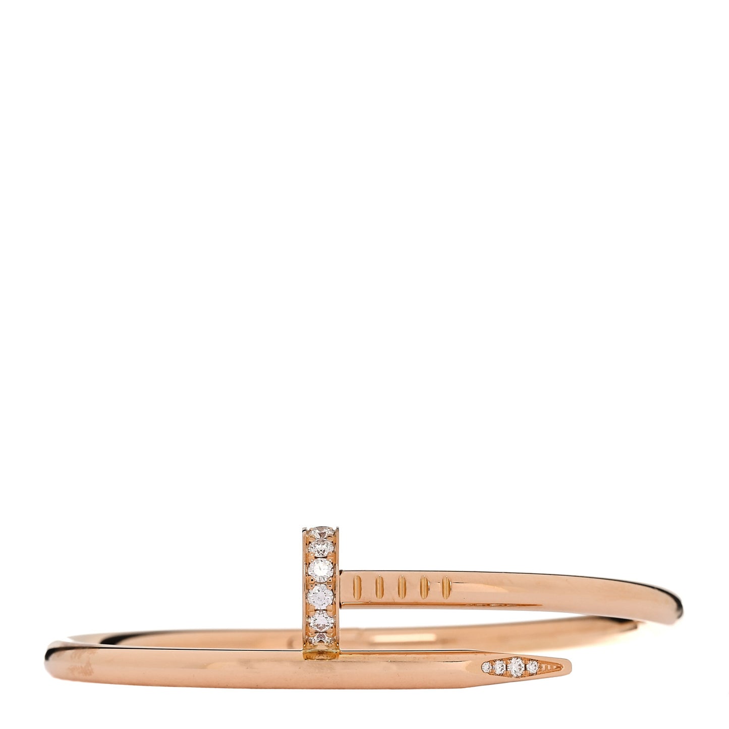 18K Pink Gold Diamond Juste Un Clou Bracelet 15