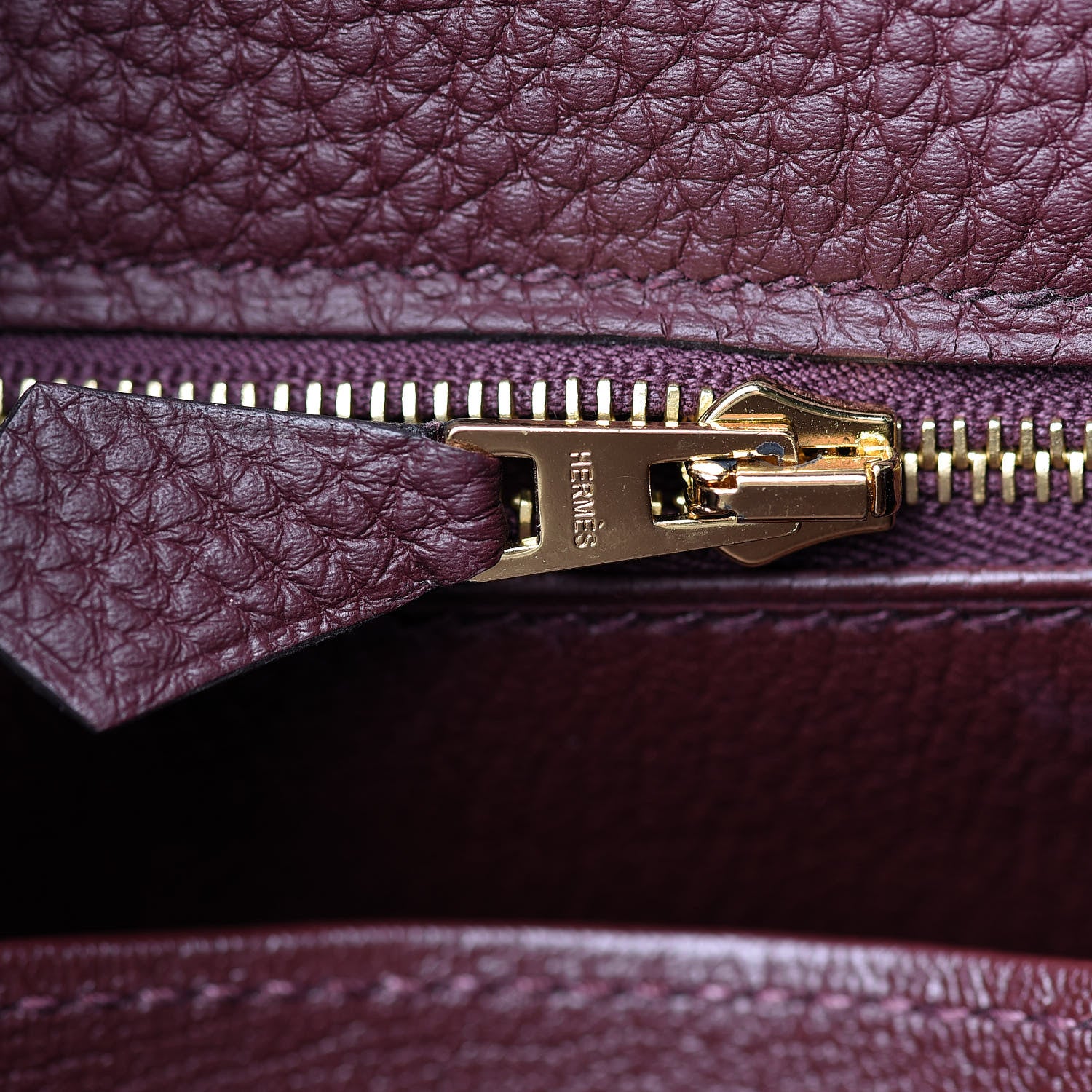 Hermes Togo Kelly Retourne 25 Bordeaux 27 of 40