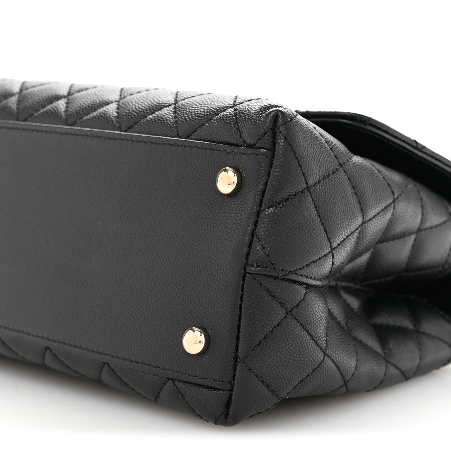 Chanel Caviar Quilted Small Coco Handle Flap Black 10 of 11