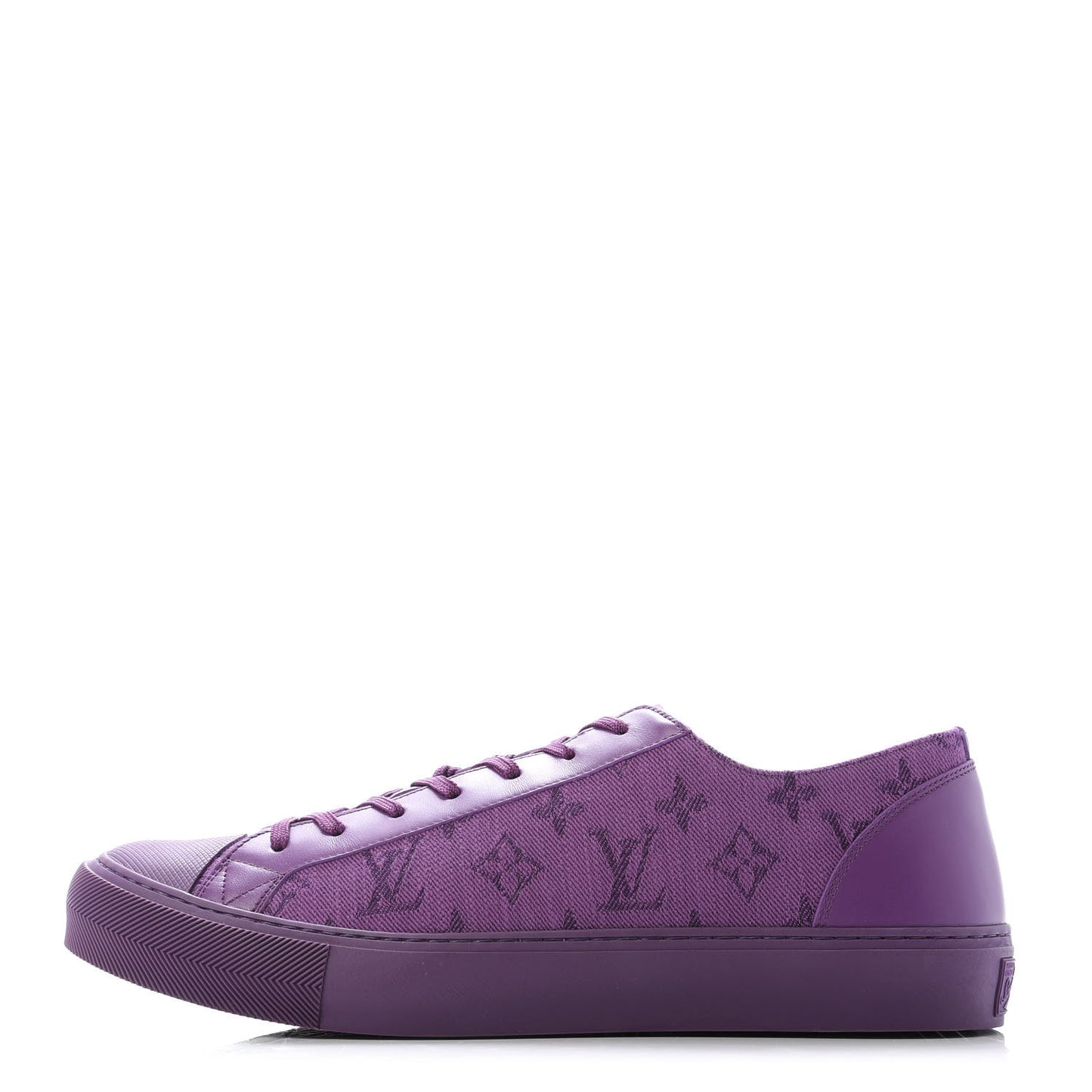 Canvas Monogram Mens Tattoo Sneakers 7.5 Violet