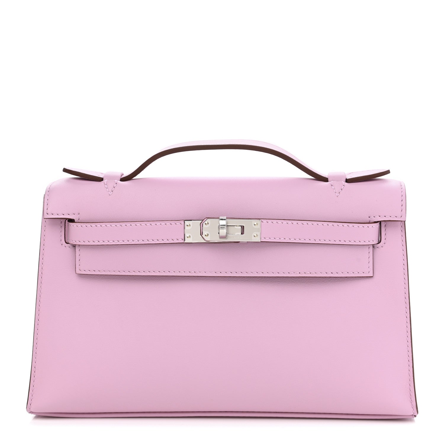 Hermes Swift Kelly Pochette Clutch Mauve Sylvestre 1 of 9