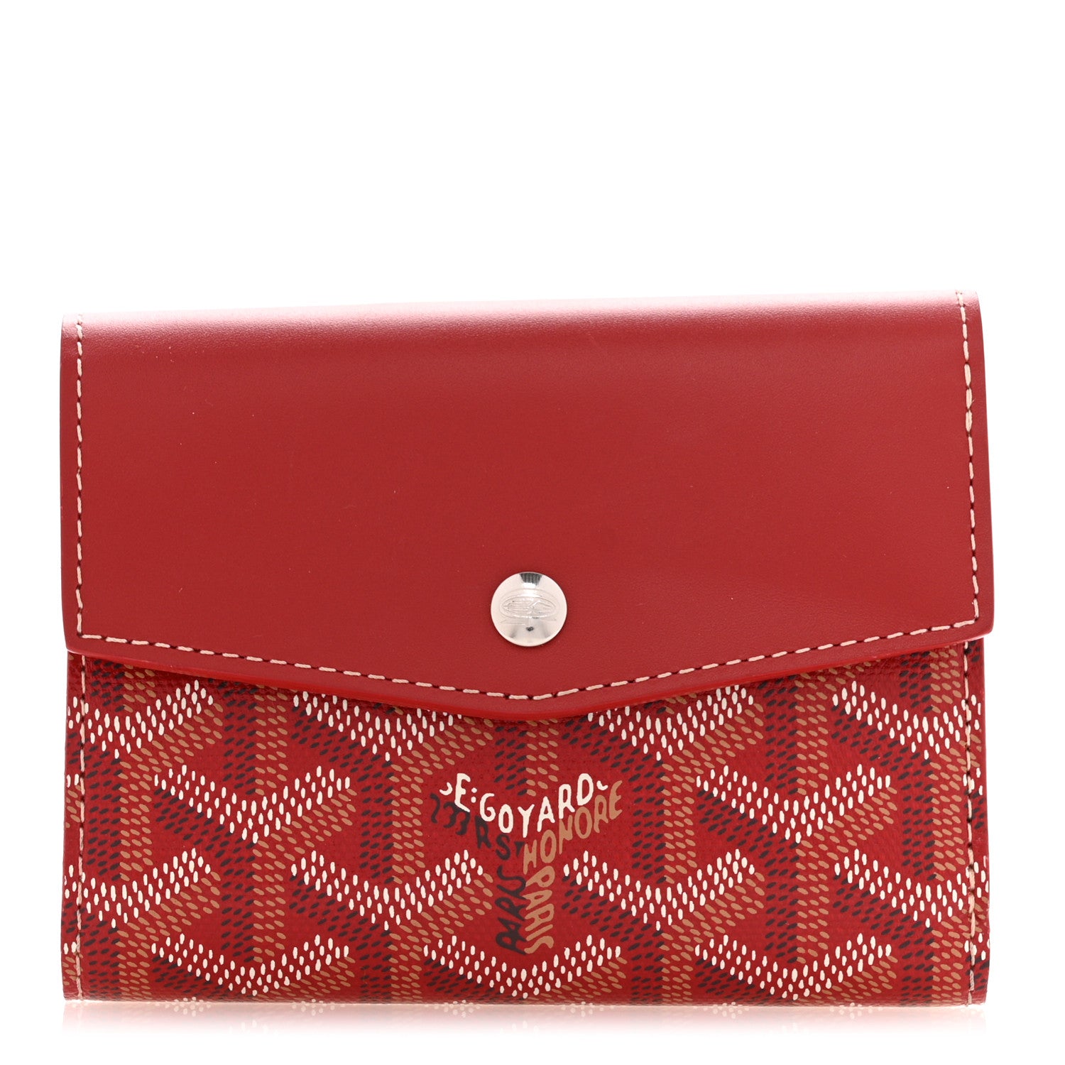 Goyard Goyardine Saint-Gabriel Compact Wallet Red 1640366