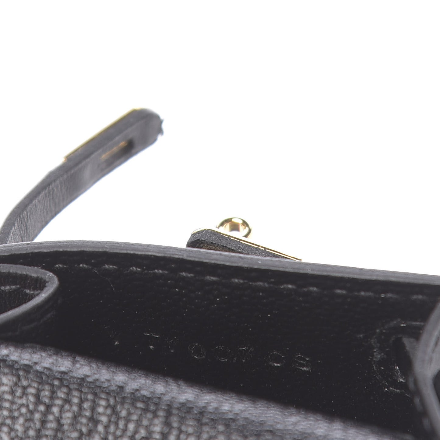 Tadelakt Mini Kelly Twilly Bag Charm Black