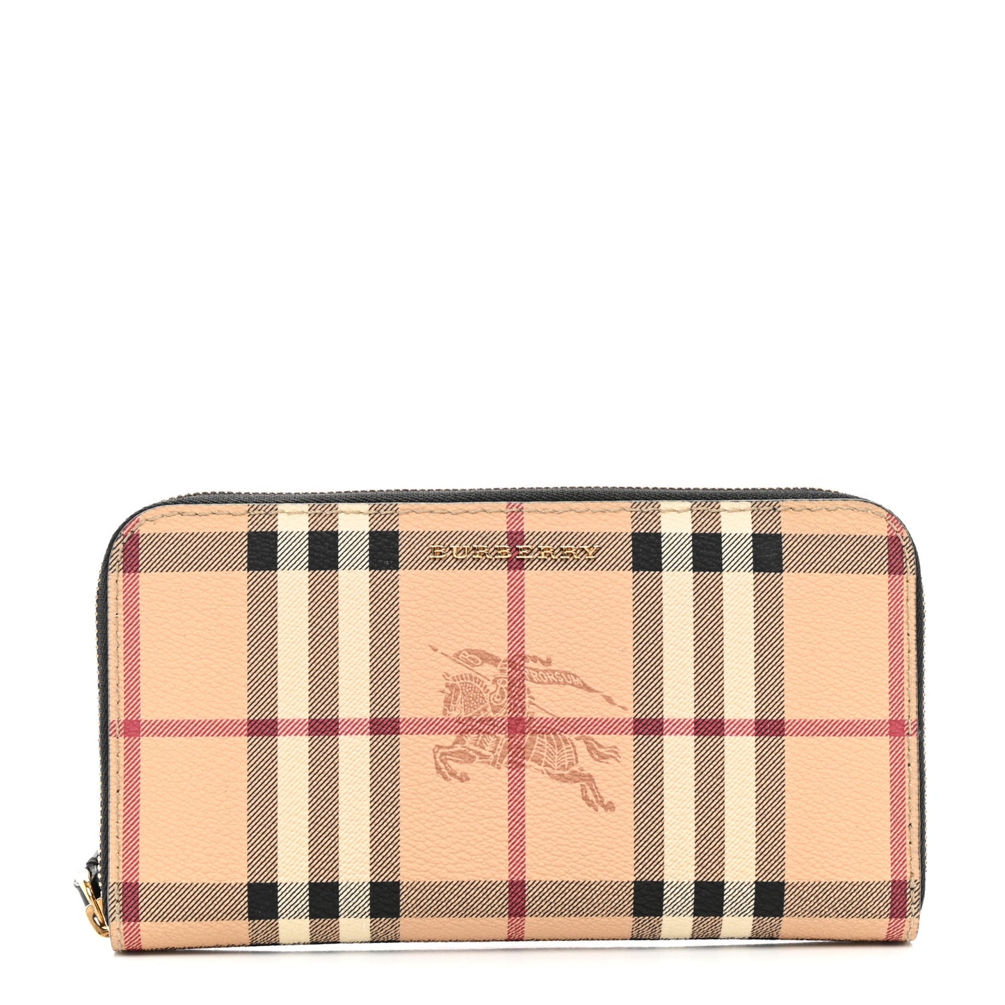 Haymarket Check Large Ziggy Zip Around Wallet Black