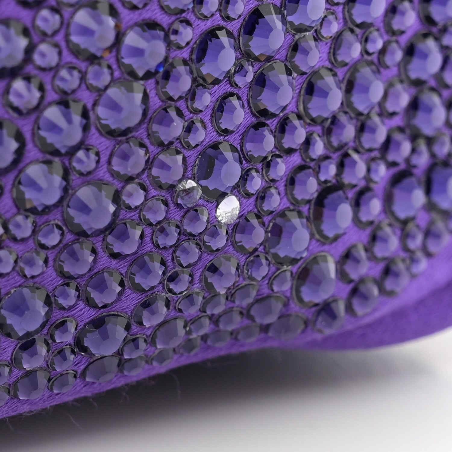 Versace Crystal Repeat Mini Hobo Purple 10 of 13