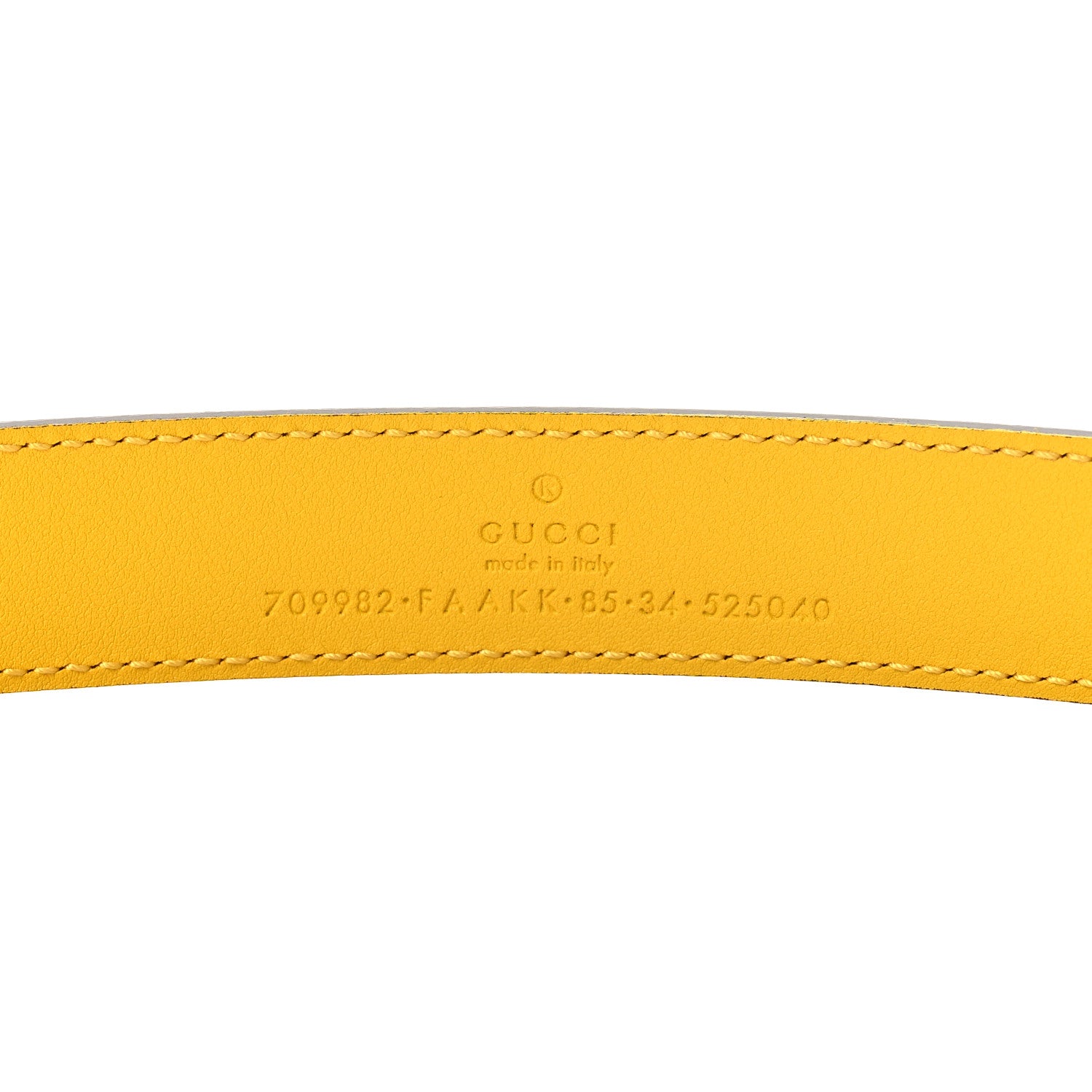 Gucci GG Supreme Monogram Moon Calfskin Memorable Interlocking G 37mm Belt 85 34 Beige Ebony Stone Topaz 5 of 6