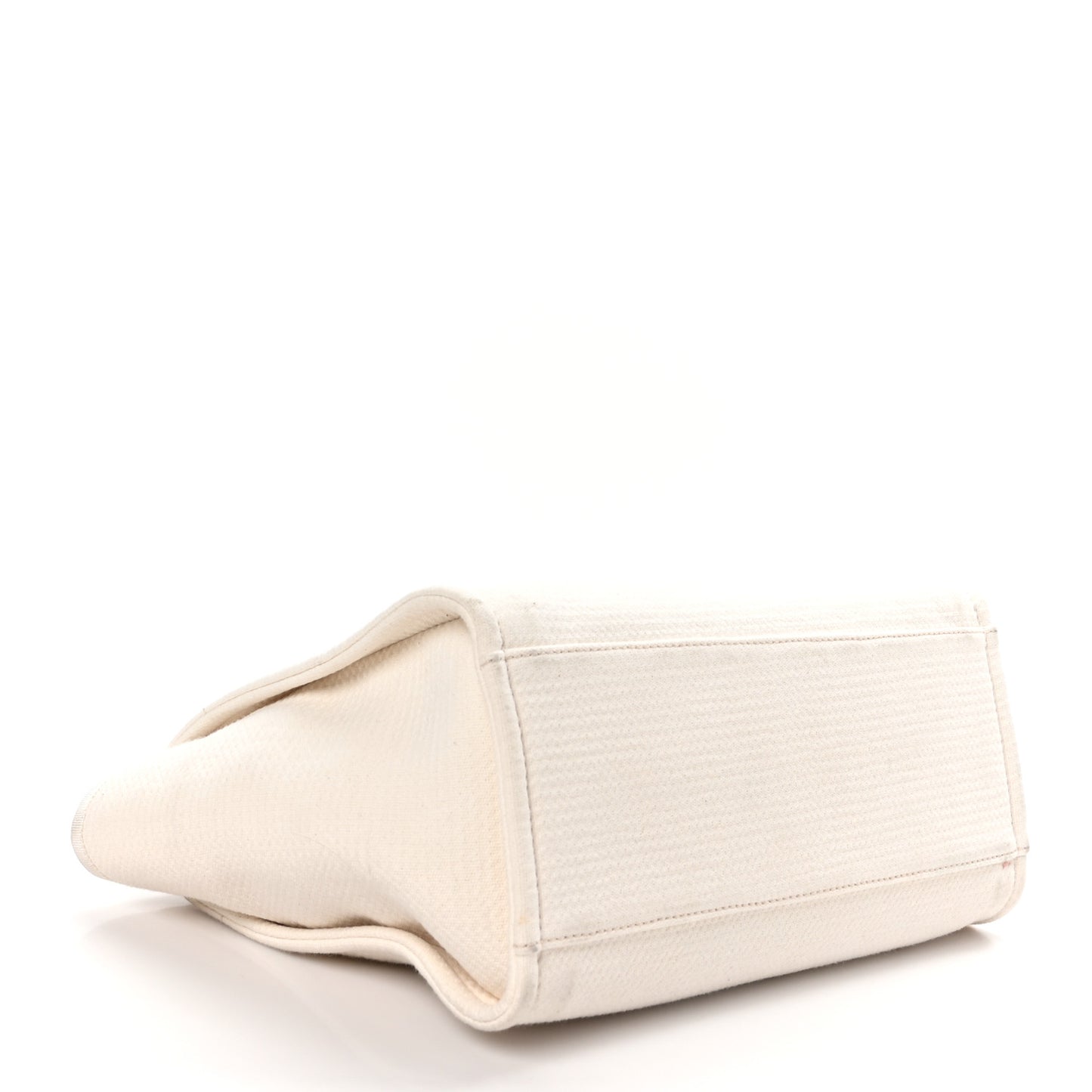 Mixed Fibers Small Deauville Tote White