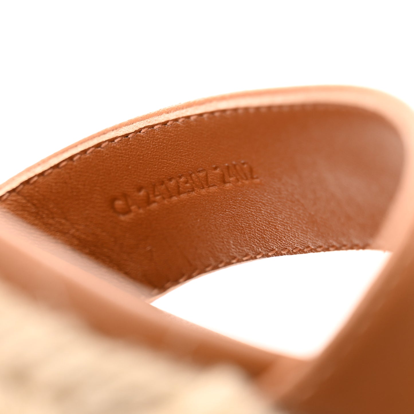 Nappa Ithea Espadrille Wedge Sandals 37 Naturel