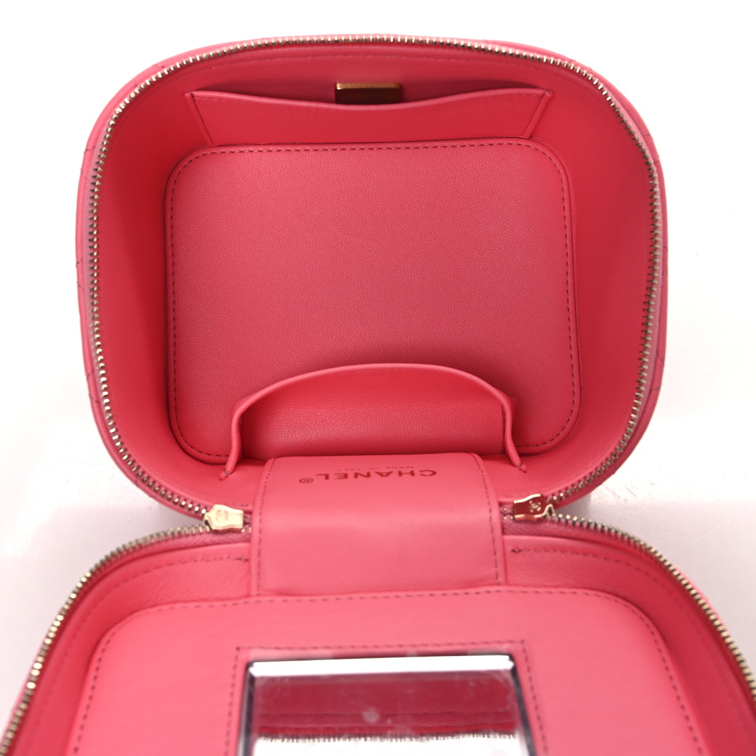 Chanel Lambskin Quilted Small CC Vanity Case Pink 5 of 10