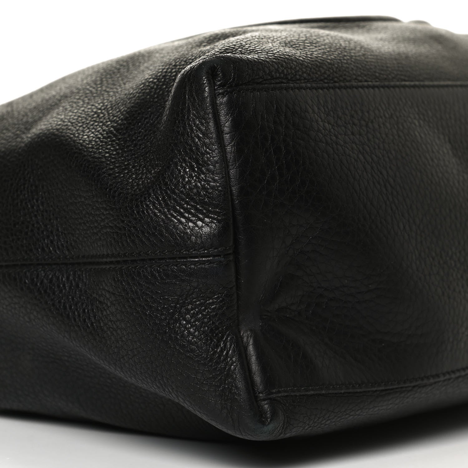Gucci Pebbled Calfskin Medium Soho Chain Shoulder Bag Black 9 of 14