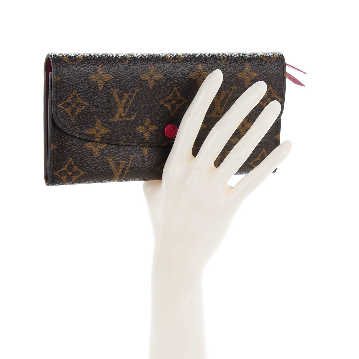 Monogram Emilie Wallet Red
