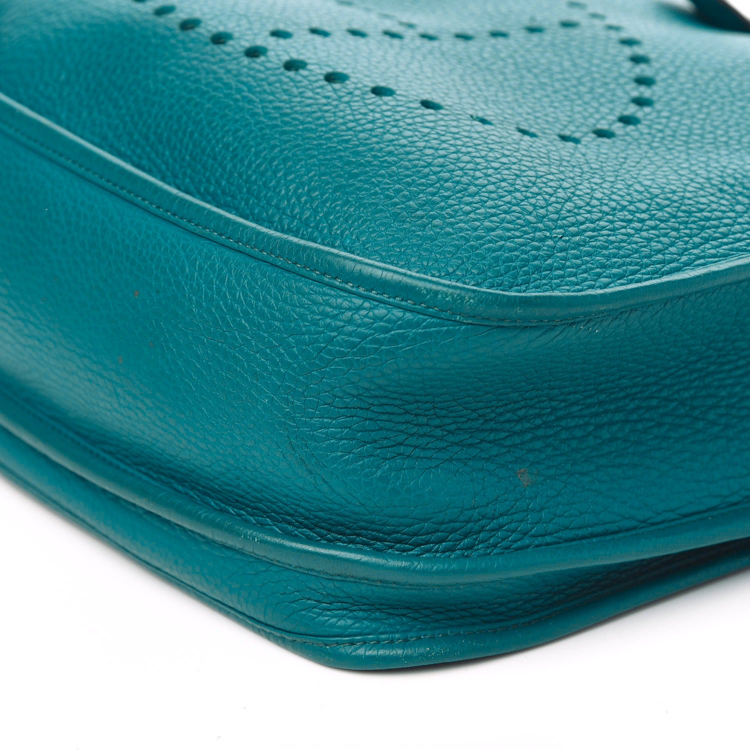 Hermes Taurillon Clemence Evelyne III GM Bleu Izmir 10 of 13