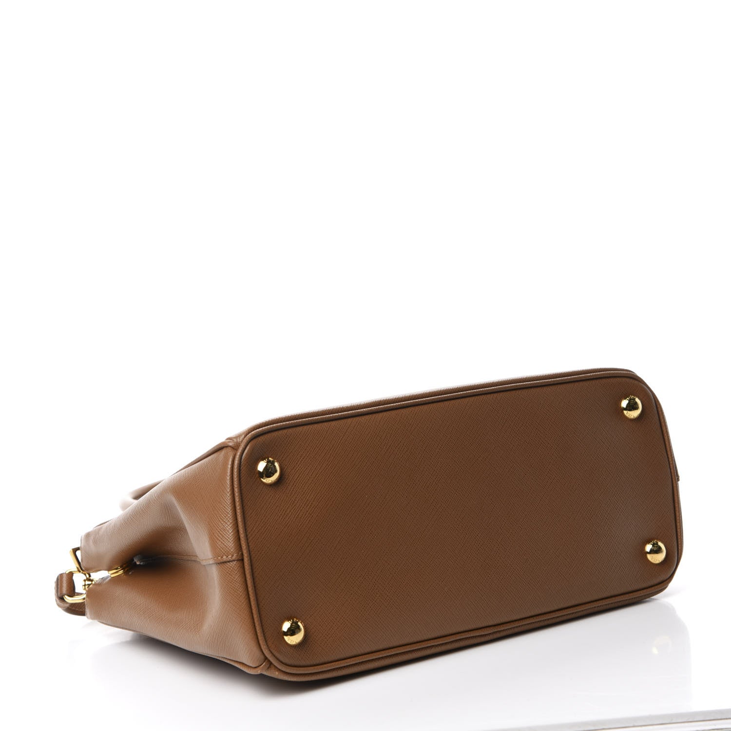 Prada Saffiano Small Galleria Double Zip Tote Caramel 4 of 12