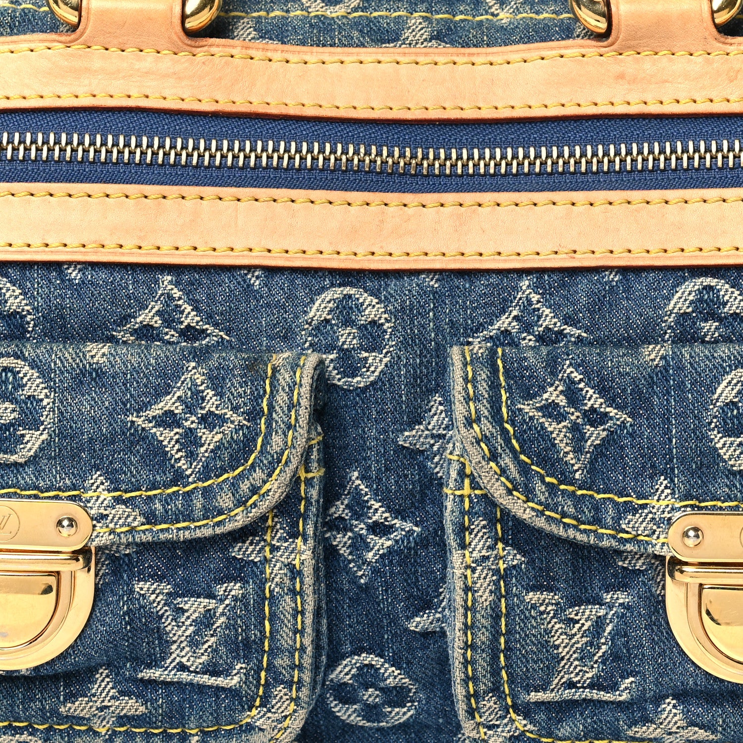 Louis Vuitton Monogram Denim Neo Speedy Blue 7 of 11