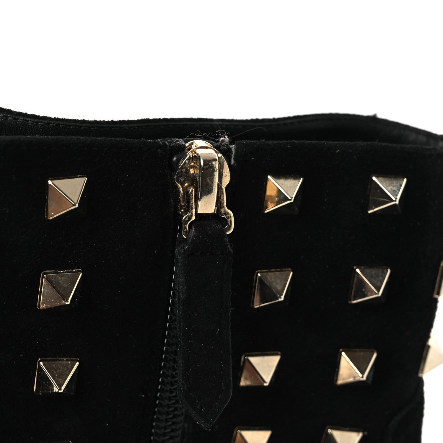 Valentino Garavani Suede Rockstud 100 Ankle Boots 38 Black 14 of 14